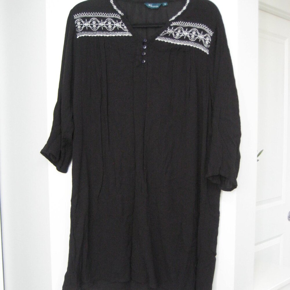 all lightweight coverup/dress midi with embroidery